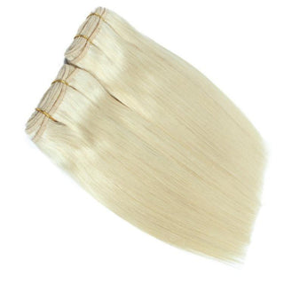 Virgin Straight Machine Weft Hair Extensions - #613 Light Blonde